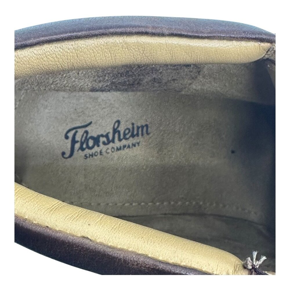 Florsheim Fenway Brogue Cap-Toe Boots Sz 9D Brown Design Cap Toe Preowned - Picture 5 of 14